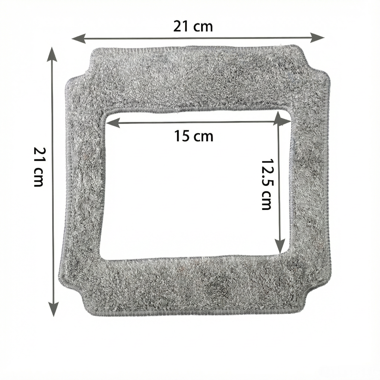 Lingettes de nettoyage en microfibre carrées 21 × 21 cm