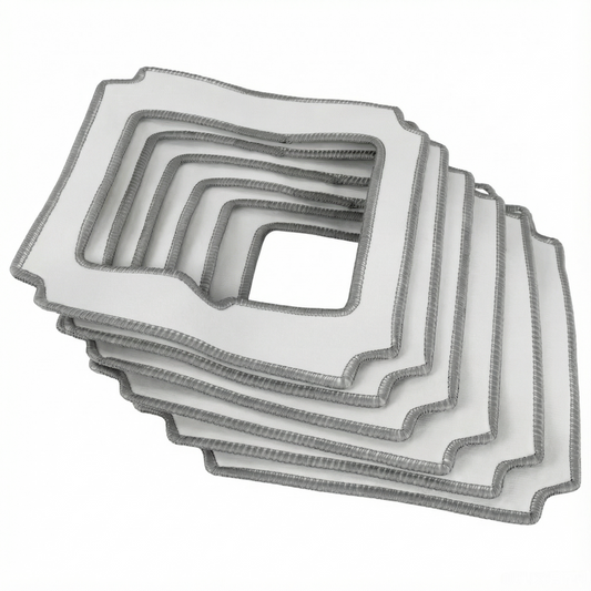 Lingettes de nettoyage en microfibre carrées 21 × 21 cm