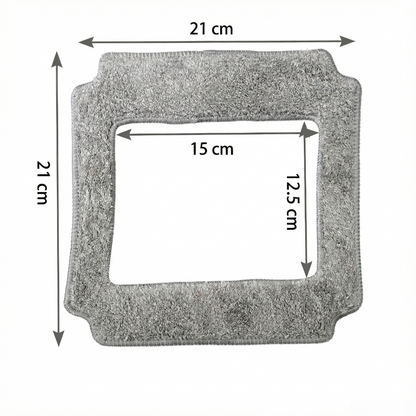 Lingettes de nettoyage en microfibre carrées 21 × 21 cm