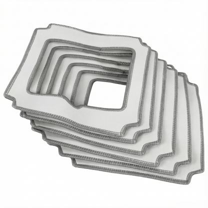 Lingettes de nettoyage en microfibre carrées 21 × 21 cm